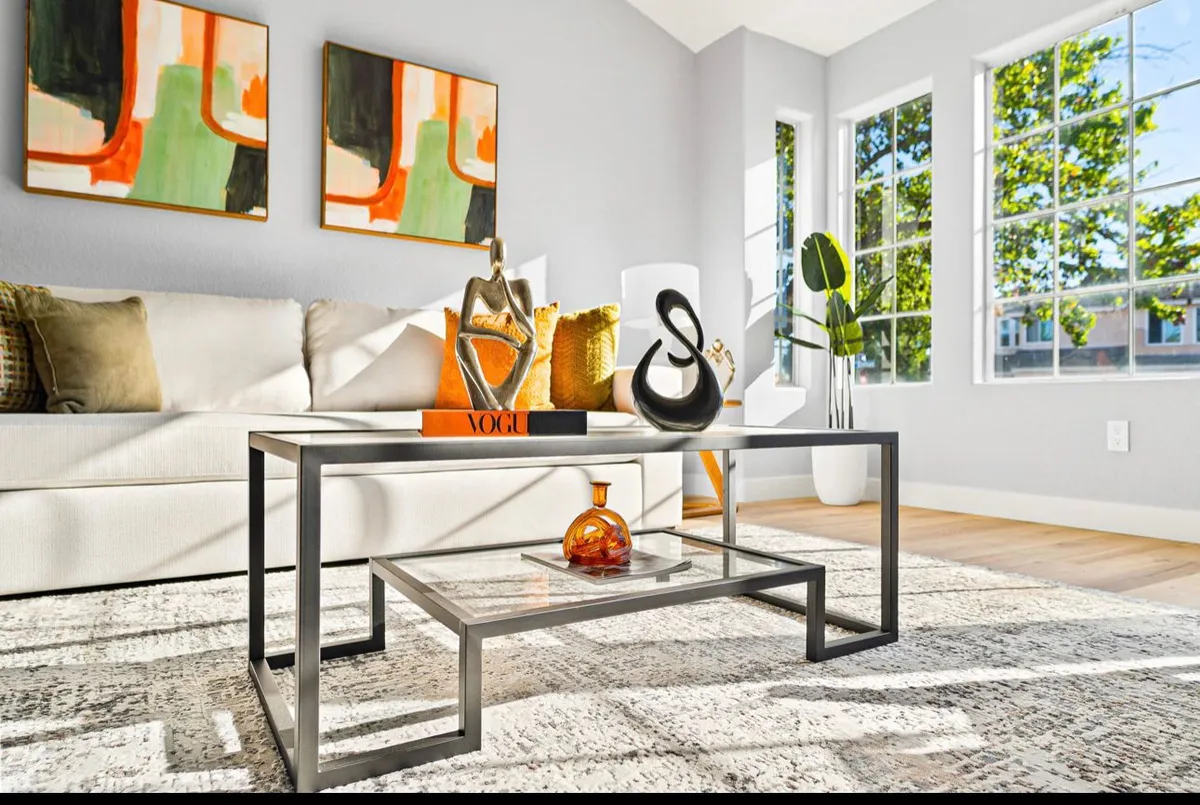 Luxury interior staging details