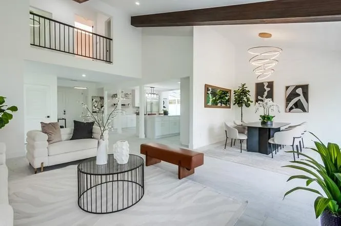 Room after staging - luxury furniture and styling